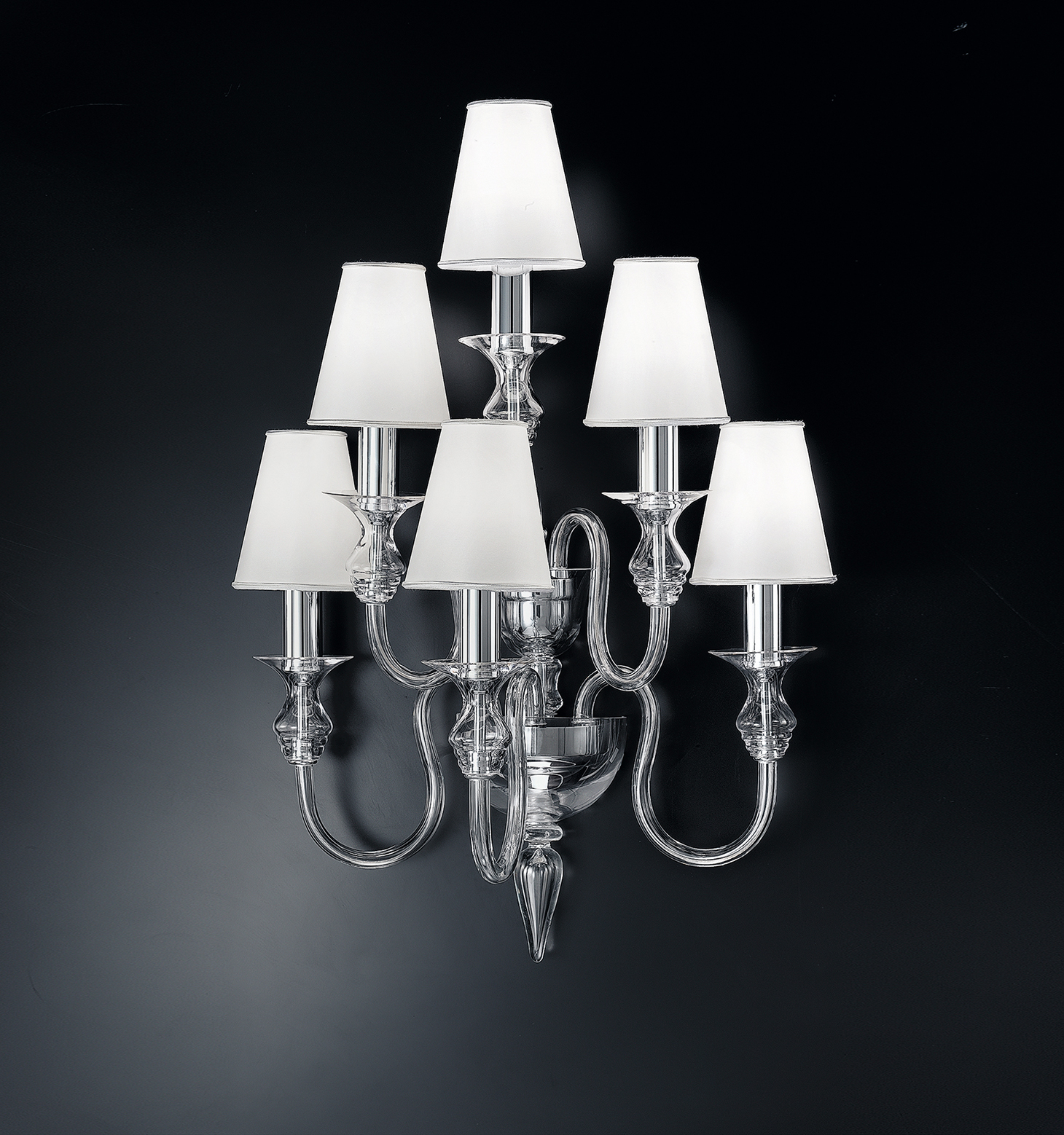 DE MAJO_chandelier 2599 with shade wall（デマヨ 2599 セード